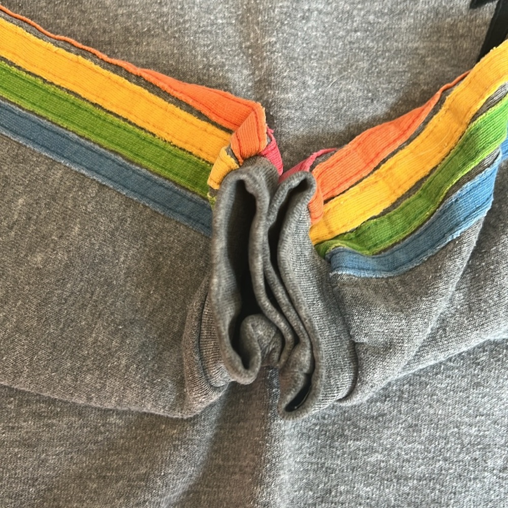 Aviator Nation Bolt Embroidery Classic Cropped Crew Sweatshirt - Picture 7 of 8